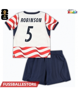 Günstige Vereinigte Staaten Antonee Robinson #5 Heimtrikotsatz Kinder WM 2026 Kurzarm (+ Kurze Hosen)